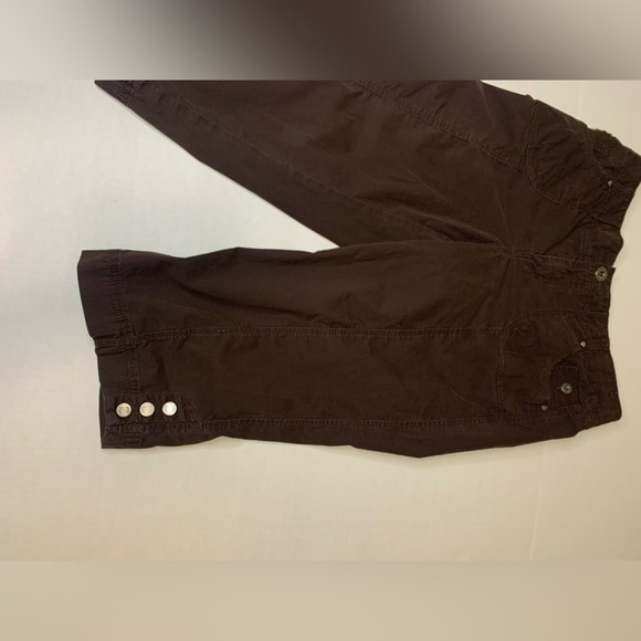 Intro Love The Fit Capri Strech Pants Chocolate Brown Size 10 Women’s Cropped - Picture 8 of 11